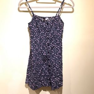 H&M Divided Flower Patterned Mini Dress